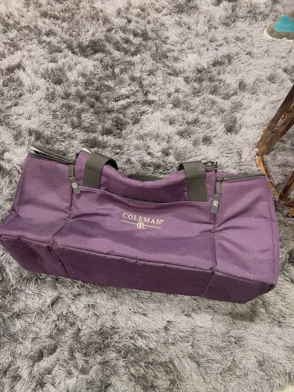 Coleman Purple Insulated Soft Sided Cooler Bag with Adjustable Shoulder Strap